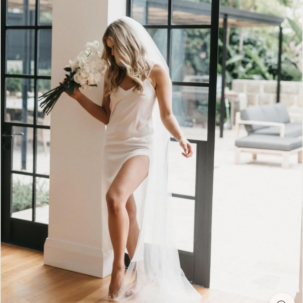 Le Rose White Slip Dress size XL never worn